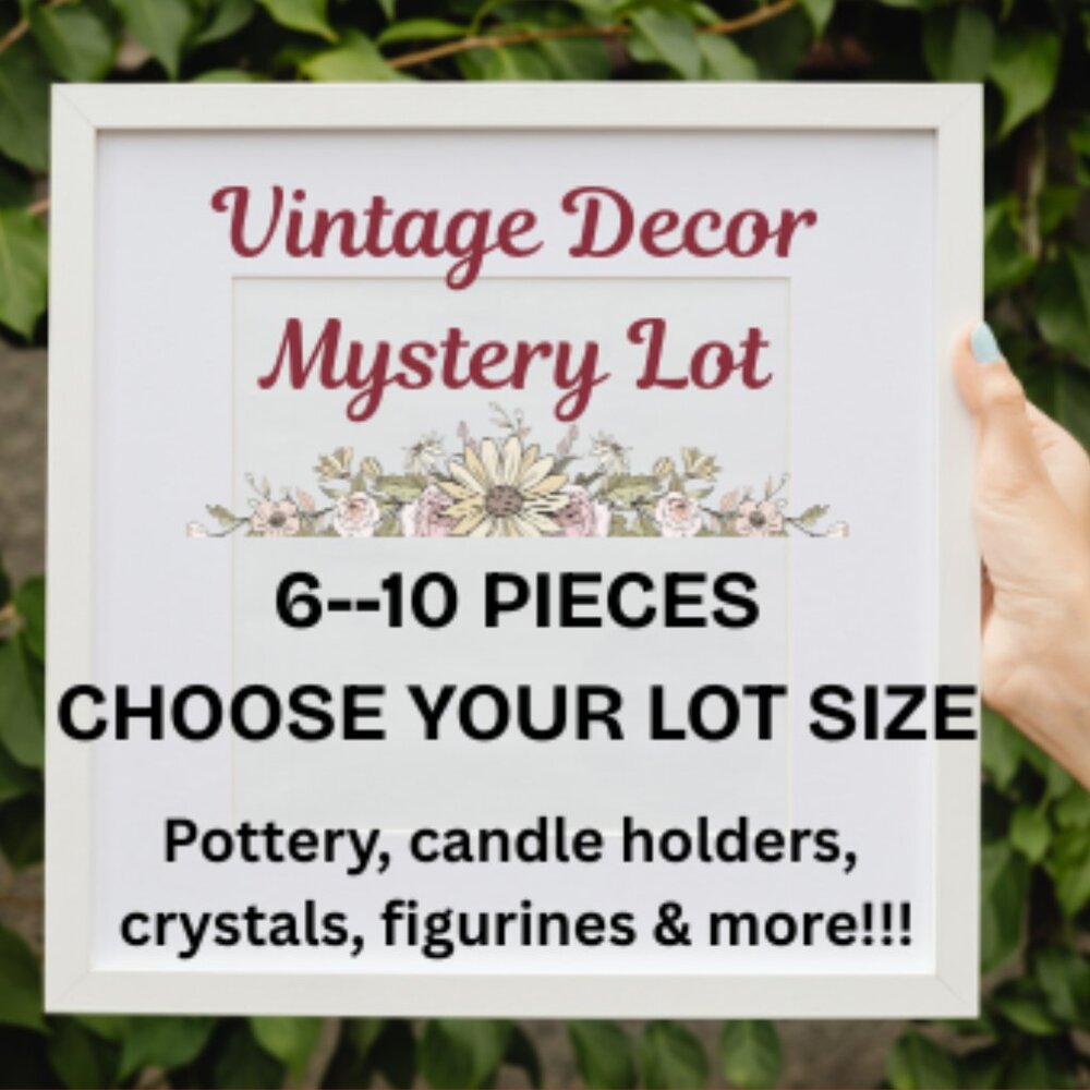 Vintage DECOR BUNDLE Lot *A Collection of 6 Rare Curated Pieces *Value* READ*